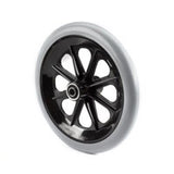 Solid Wheel Assembly, OD 8" Gray