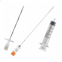 ESPOCAN 17 Ga. x 3½ in. Tuohy with backeye lumen and PENCAN 25 Ga. x 5 in. Pencil-Point Spinal Needle