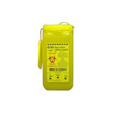 Tray Sharps Collector, 1.4L, Yellow with plug cap