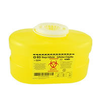 BD BD300452 Sharps Collector, One-Piece, Yellow
