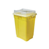 Sharps Collector, Clear Top, Yellow Base