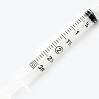 BD BD309656 General Use Syringe, No Needle, Slip Tip, 1/10mL Graduation, 3mL, Bulk