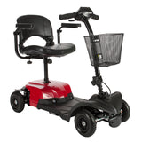 Drive Medical bobcatx4 Bobcat X4 Compact Transportable Power Mobility Scooter, 4 Wheel, Red - Owl Medical Supplies