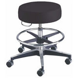 Cardinal Health C11001VFRB Exam Stool, Pneumatic, with Seamless Upholstery and Foot Ring