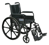 Drive Medical c420adfasv-elr Cirrus IV Lightweight Dual Axle Wheelchair with Adjustable Arms, Detachable Full Arms, Elevating Leg Rests, 20" Seat - Owl Medical Supplies
