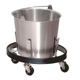Cardinal Health CAKB1001ST Cardinal Health Stainless Steel Kick Bucket and Frame, 13QT