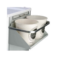 Cast Bucket Holder, Side mounting, with towel bar