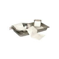 Belpro Medical CBELFP1014 Towel Tray Liner, 4-Ply Reinforced Scrim, White