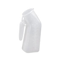 Male Urinal, with Cover, Clear