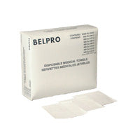 Belpro Medical CDCCDJ1012 Medical Towel, 4-Ply Reinforced Scrim, White