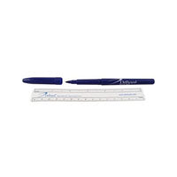 DeRoyal CDER26001 Skin Marker, Standard Tip, with Ruler, Blue Barrel