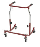 Drive Medical ce 1000 b Anterior Rehab Safety Roller, Fixed Width, Adult, Burgundy - Owl Medical Supplies