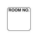 Room Number Label, Standard, W1-3/16" x H1-3/16" White