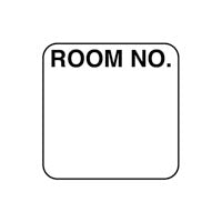 First Healthcare Products, Inc. CFHP5013 Room Number Label, Standard, W1-3/16" x H1-3/16" White