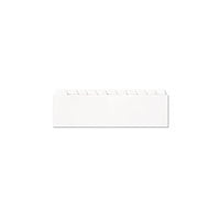 Divider Set, Poly, Side Opening, 11 Blank Tab, White