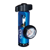 Drive Medical ch4808-l-blue Chad CGA 870 Oxygen Regulator, 0-8 LPM - Owl Medical Supplies