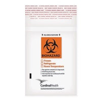 Cardinal Health Biohazard Specimen Bags, with Biohazard Symbol