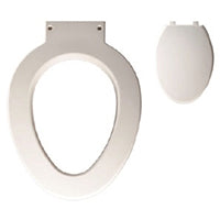 Commode Seat, Elongated, Closed Front, with Cover