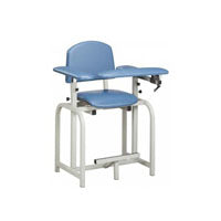 Clinton Industries CL66011-P-3WG Standard Lab Series Blood Draw Chair, with ClintonClean Arms, XTall, 300 lb, Warm Gray