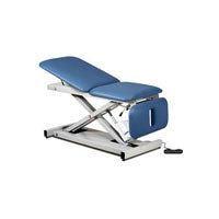 Clinton Industries CL80330GRY Power Table, Open Base, with Adjustable Backrest and Drop Section, 450 lb, Gunmetal