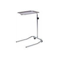 Single Post Mayo Stand, Adjustable, With Removable Tray