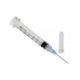 CardioMed CM10351 VanishPoint Safety Syringe, 3mL, L1IN ODSEC 21GA Needle, Clear