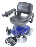 Drive Medical cobaltbl16fs Cobalt Travel Power Wheelchair, Blue - Owl Medical Supplies