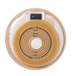 Coloplast 2802 Assura Stoma Cap 2-Piece, Flange Size 2" (50mm) Opaque, Red - Owl Medical Supplies
