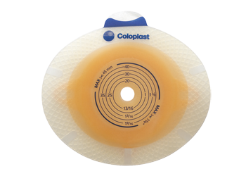 Coloplast 10045 Sensura Click Xpro Extended Wear Baseplate Flange Size 2-3/4" (70mm) Cut-To-Fit Up To 2-1/2" (65mm) Yellow - Owl Medical Supplies