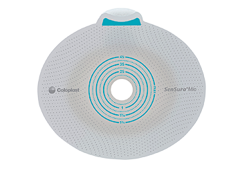 Coloplast 10502 Sensura Mio Click Standard Wear Skin Barrier Cut-To-Fit 10mm - 35mm (3/8" - 1-3/8"), Non-Convex, Flange Size 40mm (1-9/16") - Owl Medical Supplies