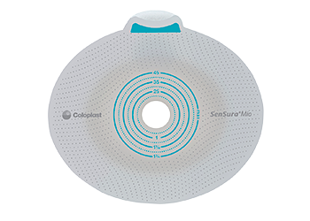 Coloplast 10562 Sensura Mio Flex Standard Wear Skin Barrier Pre-Cut 25mm (1"), Non-Convex, Flange Size 50mm (2") - Owl Medical Supplies