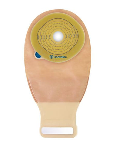ConvaTec 416737 Esteem + 1-Piece Drainable Pouch, Pre-Cut, Modified Stomahesive Skin Barrier; 12" Pouch With 2-Sided Comfort Panel, Invisiclose Tail Closure And Filter Tan 40mm (1-9/16") Stom