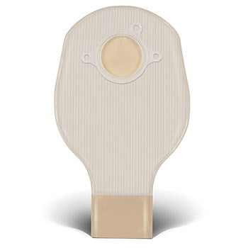 ConvaTec 411312 Natura Two-Piece Drainable 12" Pouch With 1-Sided Comfort Panel And Invisiclose Tail Closure Transparent 45mm (1-3/4") Flange - Owl Medical Supplies
