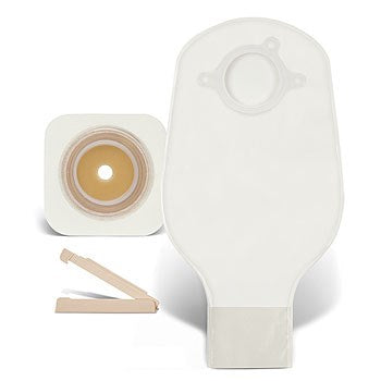 ConvaTec 401923 Sur-Fit Natura Unit Dose Kits. Kit Contains: Durahesive Flexible Skin Barrier With Cut-To-Fit Opening, 10" Urostomy Pouch With Accuseal Tap With Valve Transparent 45mm (1-3/4"
