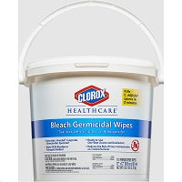 Clorox Healthcare Bleach Germicidal Disinfectants, Wipes Bucket (110 ct.)
