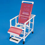Healthline Medical Products CS400W4G Reclining Commode, with Legrest and Footrest