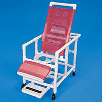 Healthline Medical Products CS400W4G Reclining Commode, with Legrest and Footrest