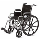 Cardinal Health CW0005PS Wheelchair, Swing Away Footrest, Removable Desk Armrest, Powder Coat Finish