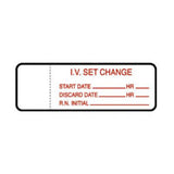 Briggs Healthcare D-L-6461 IV Set Label