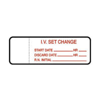 Briggs Healthcare D-L-6461 IV Set Label