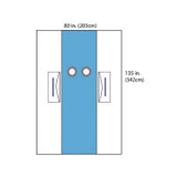 Cardinal Health D2288C Cardinal Health Sterile Angiography Surgical Drape, 80 x 135IN