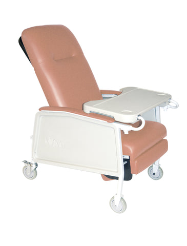 Drive Medical d574ew-r 3 Position Heavy Duty Bariatric Geri Chair Recliner, Rosewood - Owl Medical Supplies