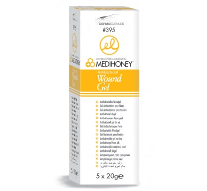 Derma Sciences 395 Medihoney Antibacterial Wound Gel, 20g Tube - Owl Medical Supplies
