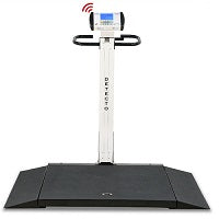 Portable Wheelchair Scale with Vertical Fold-Up Storage with AC Adaptor