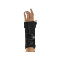 DJO Canada DJ231-31-1111 Exos Long Thumb Spica Brace, Left, with Boa, Black