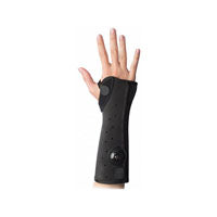 Exos Short Arm Fracture Brace, Right, Open Thumb, Black