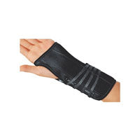 DJO Canada DJ79-87232 PROCARE Lace-Up Wrist Support, Left, Suede/Flannel, L10"