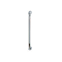 Grab Bar, Chrome Knurled, with Rotating Flange, L32"