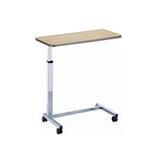 Overbed Table, Non-Tilt, Fusion Maple, Chrome Frame