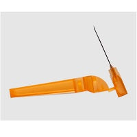DOMREX Safety Needle, 25G X 1", Orange